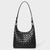 Woven Leather Hobo Shoulder Bag