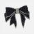 Black Crystal Bowknot Hair Clip
