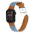 Denim & Leather Hybrid Apple Watch Band - Cowboy