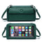 Leather Touch Screen Crossbody Phone Bag with Outside Pocket
