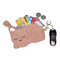 Leather Coin Purse - Sleepy Kitty