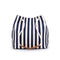 Medium Striped Canvas Tote Bag