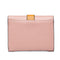 Small Leather Wallet with Color-block Decor