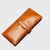 Vintage Waxed Leather Long Wallet